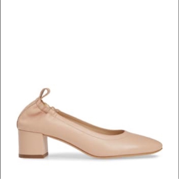 EVERLANE The Day Heel Pump Pale Rose 7.5 Nude Ballet Slippers NEW NWT - Picture 3 of 16